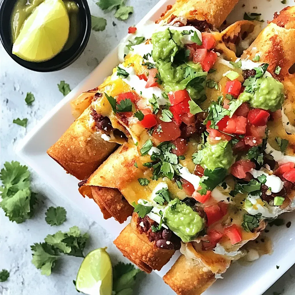 Black Bean Cheese Taquitos