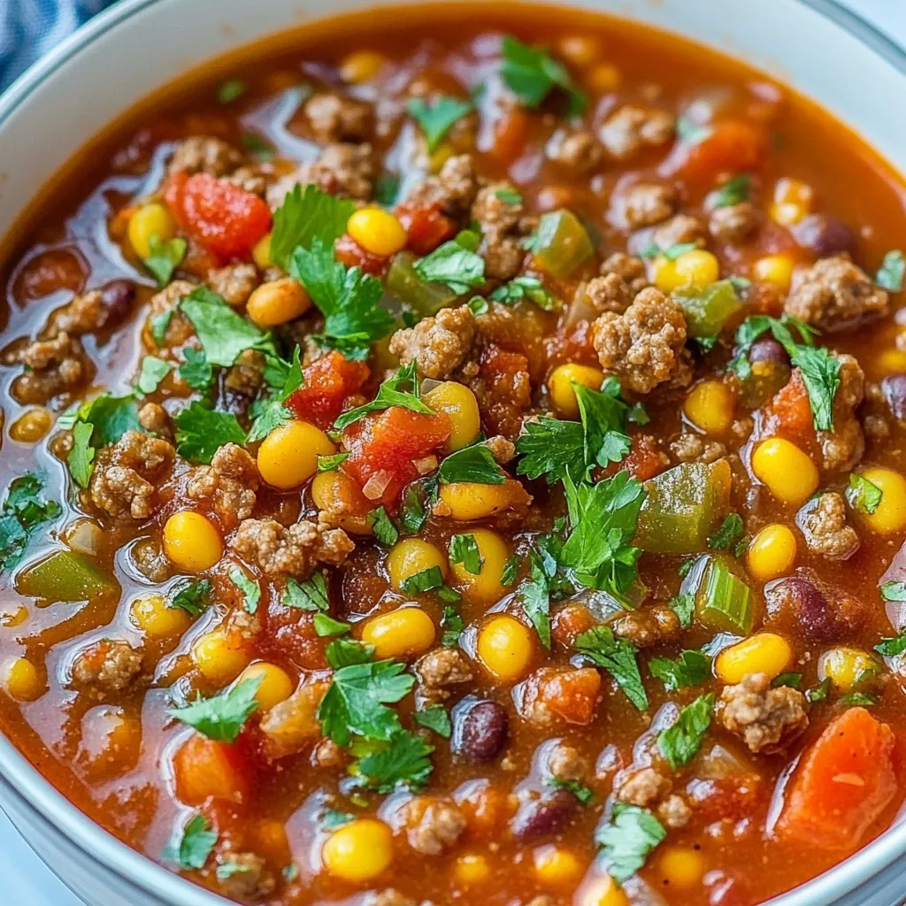 Black Eyed Pea and Sausage Chili