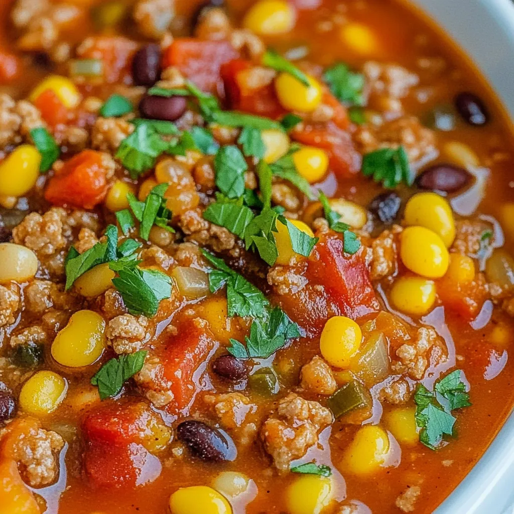 Black Eyed Pea and Sausage Chili
