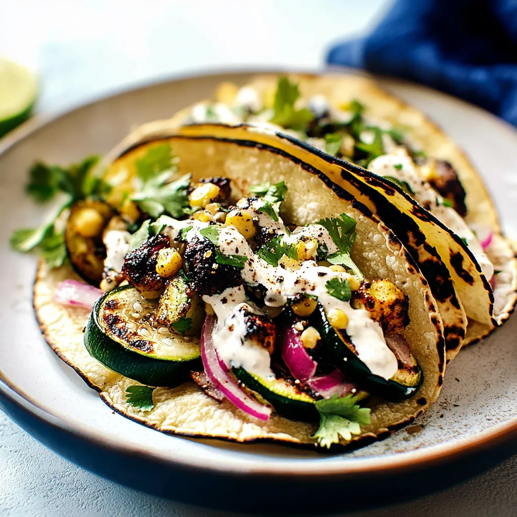 Blackened Zucchini Tacos