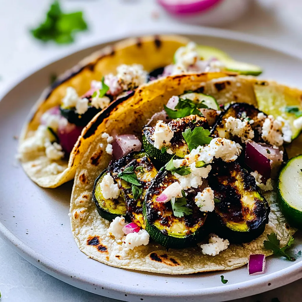 Blackened Zucchini Tacos
