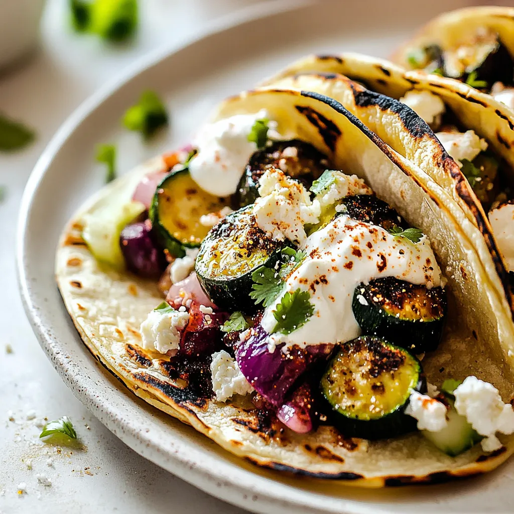 Blackened Zucchini Tacos