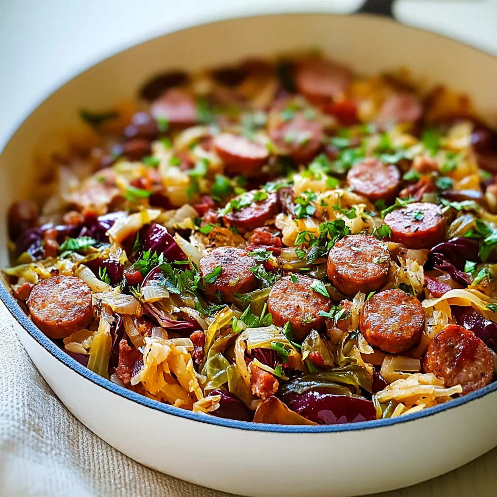 Cabbage and Sausage Skillet