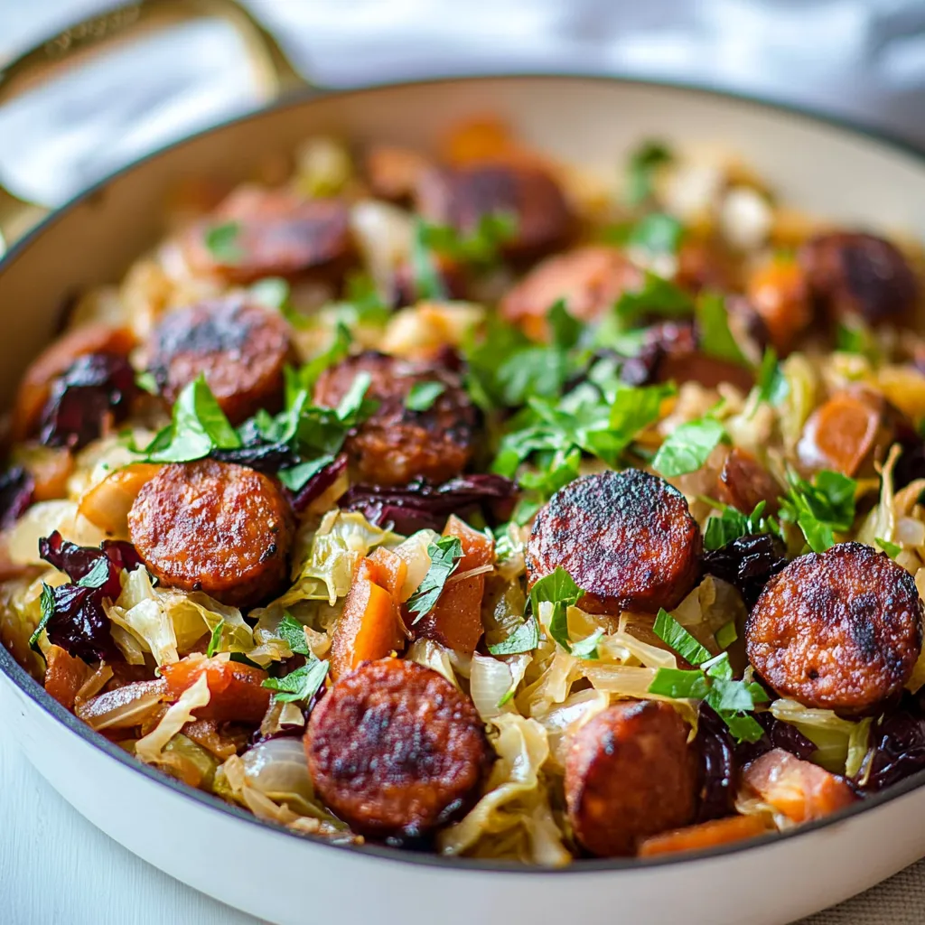 Cabbage and Sausage Skillet