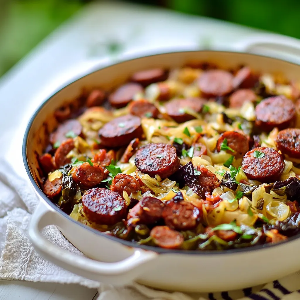 Cabbage and Sausage Skillet
