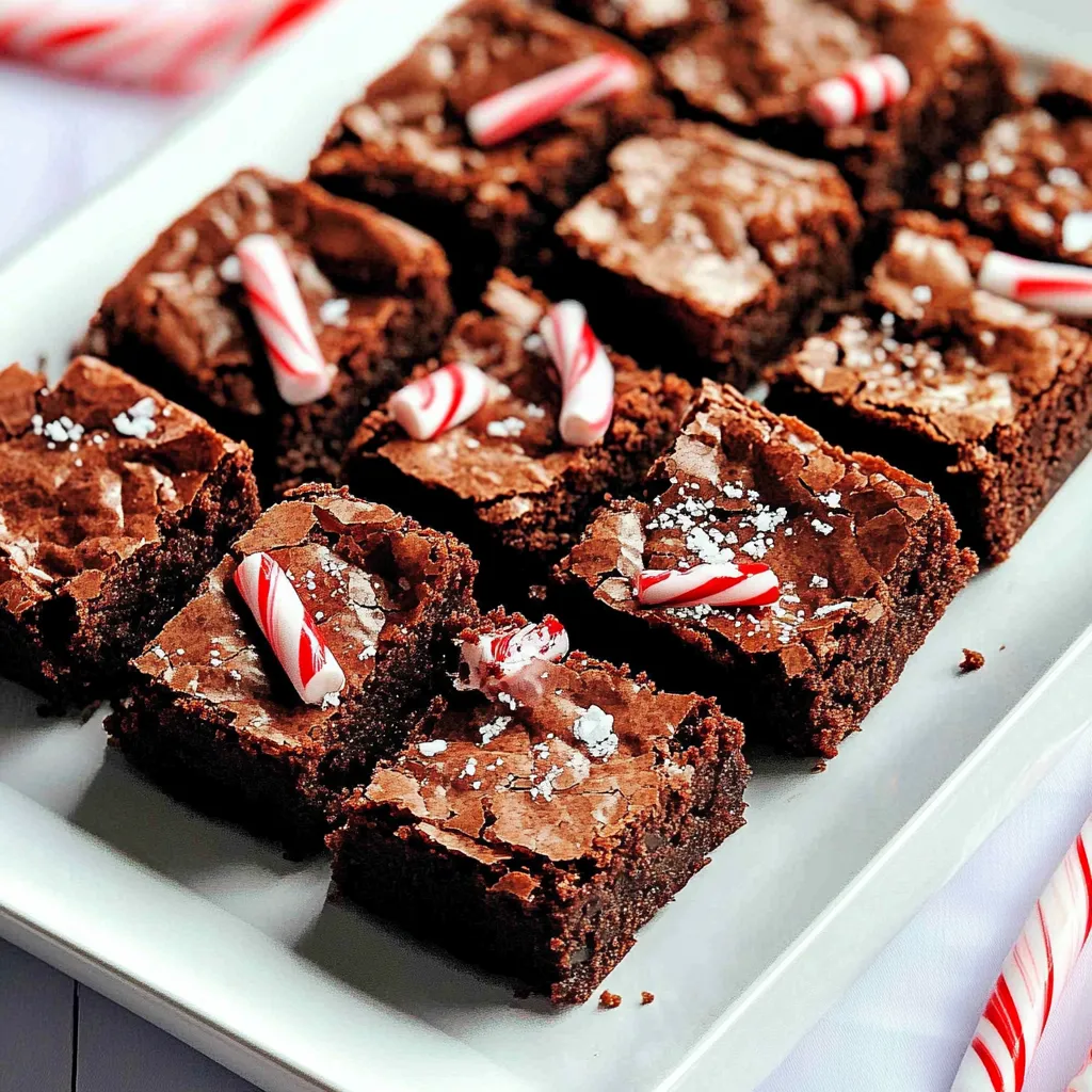 Candy Cane Brownies
