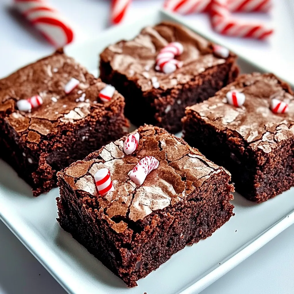 Candy Cane Brownies