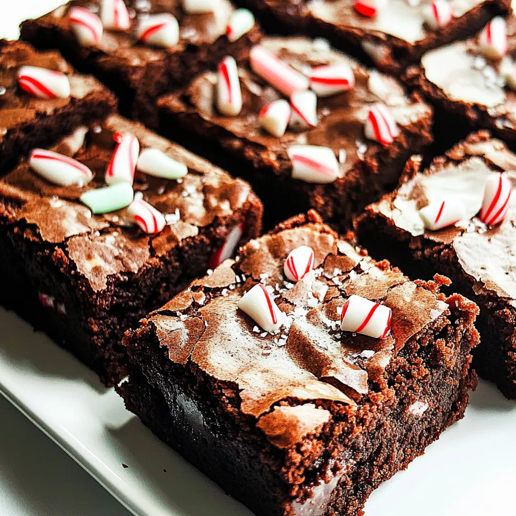 Candy Cane Brownies
