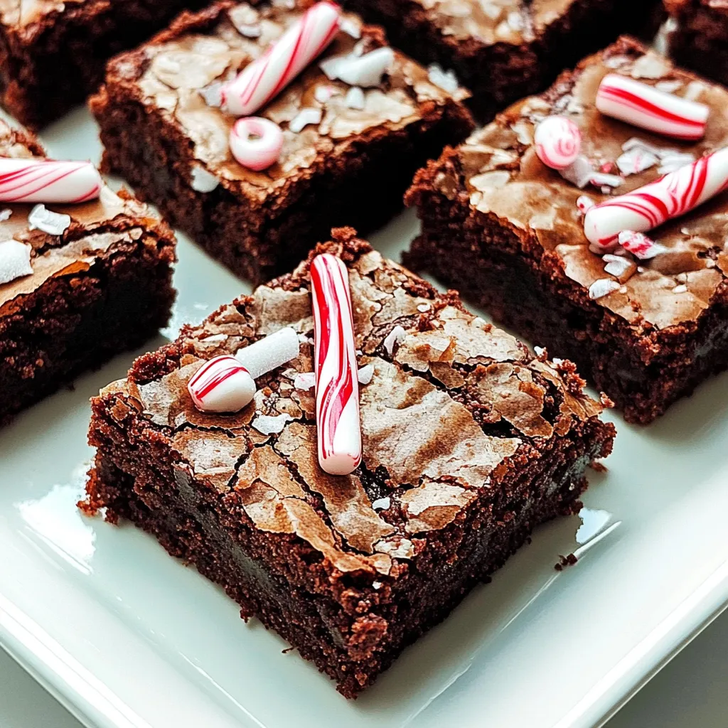 Candy Cane Brownies