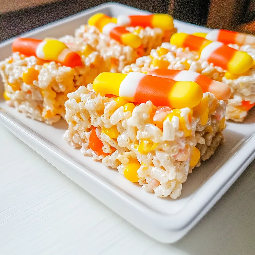 Candy Corn Rice Krispies Treats
