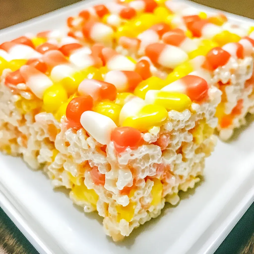 Candy Corn Rice Krispies Treats