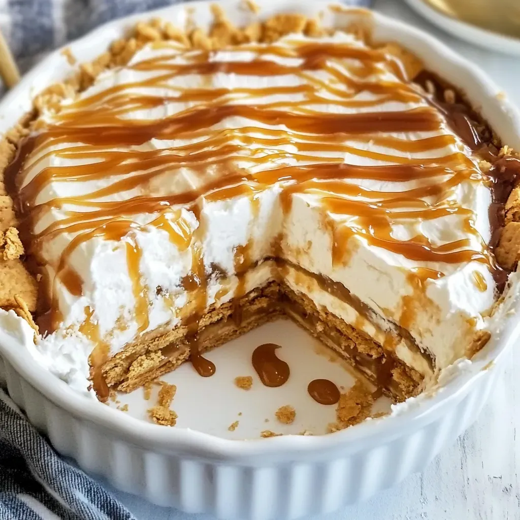 Caramel Ritz Cracker Icebox Dessert