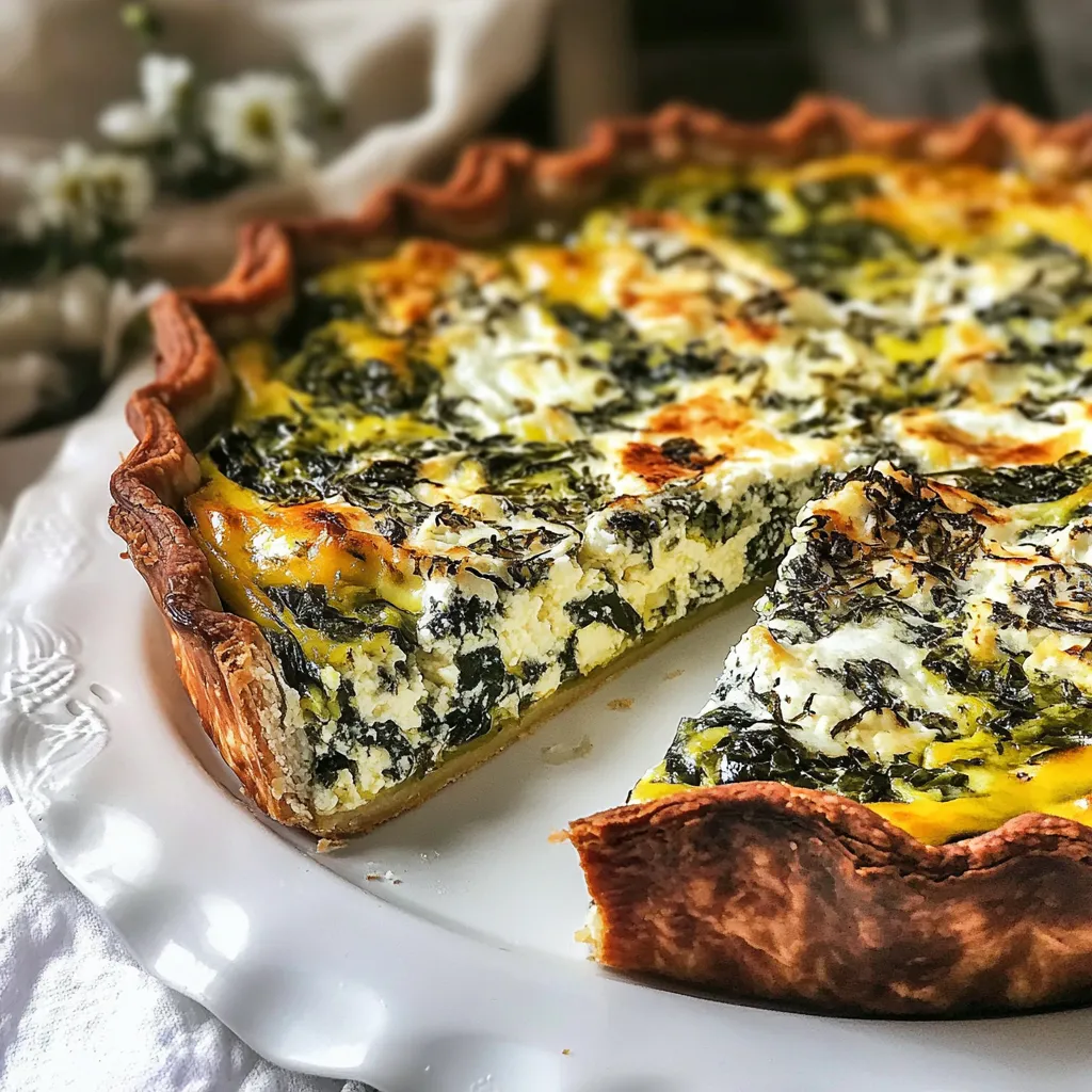 Cheese Spinach Quiche