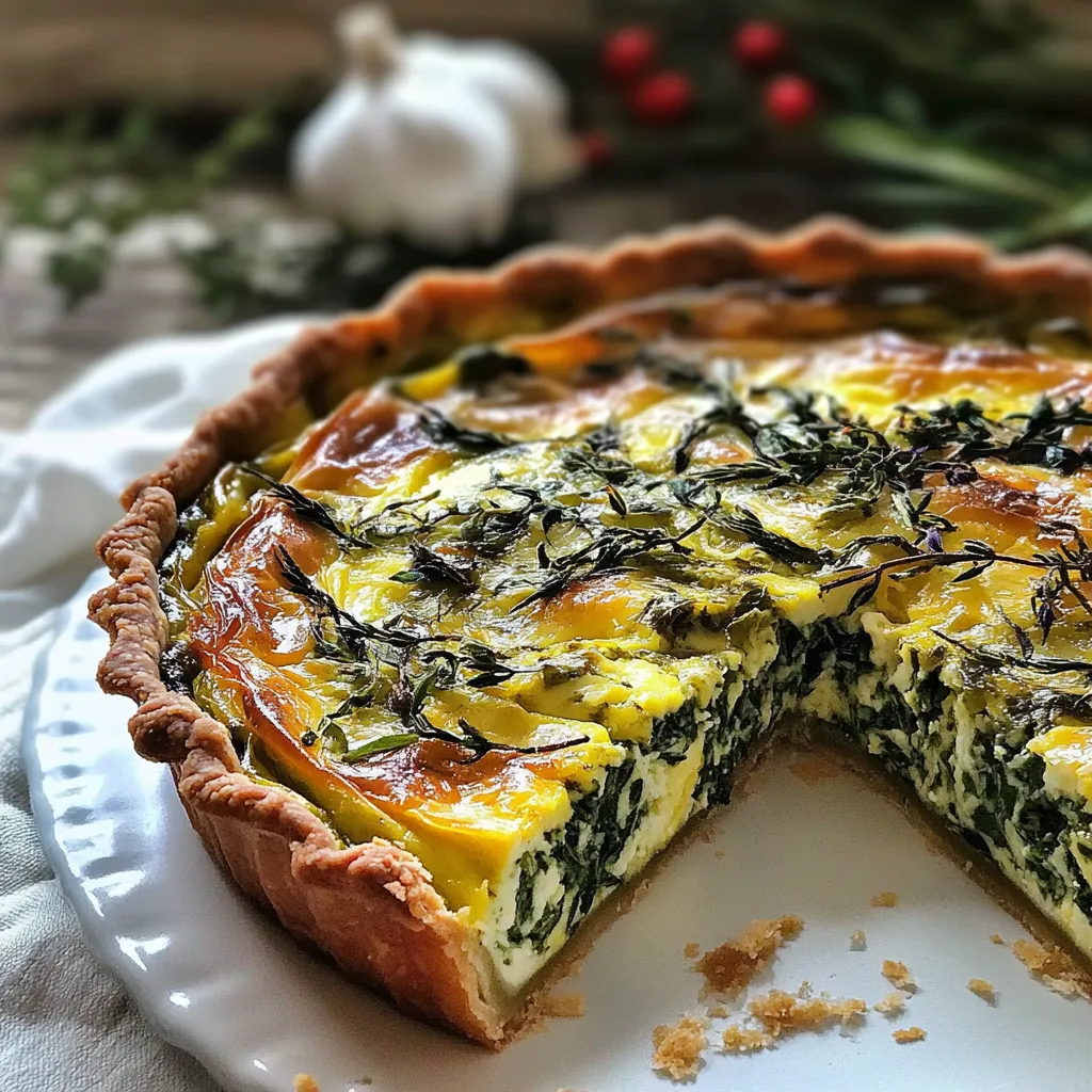 Cheese Spinach Quiche