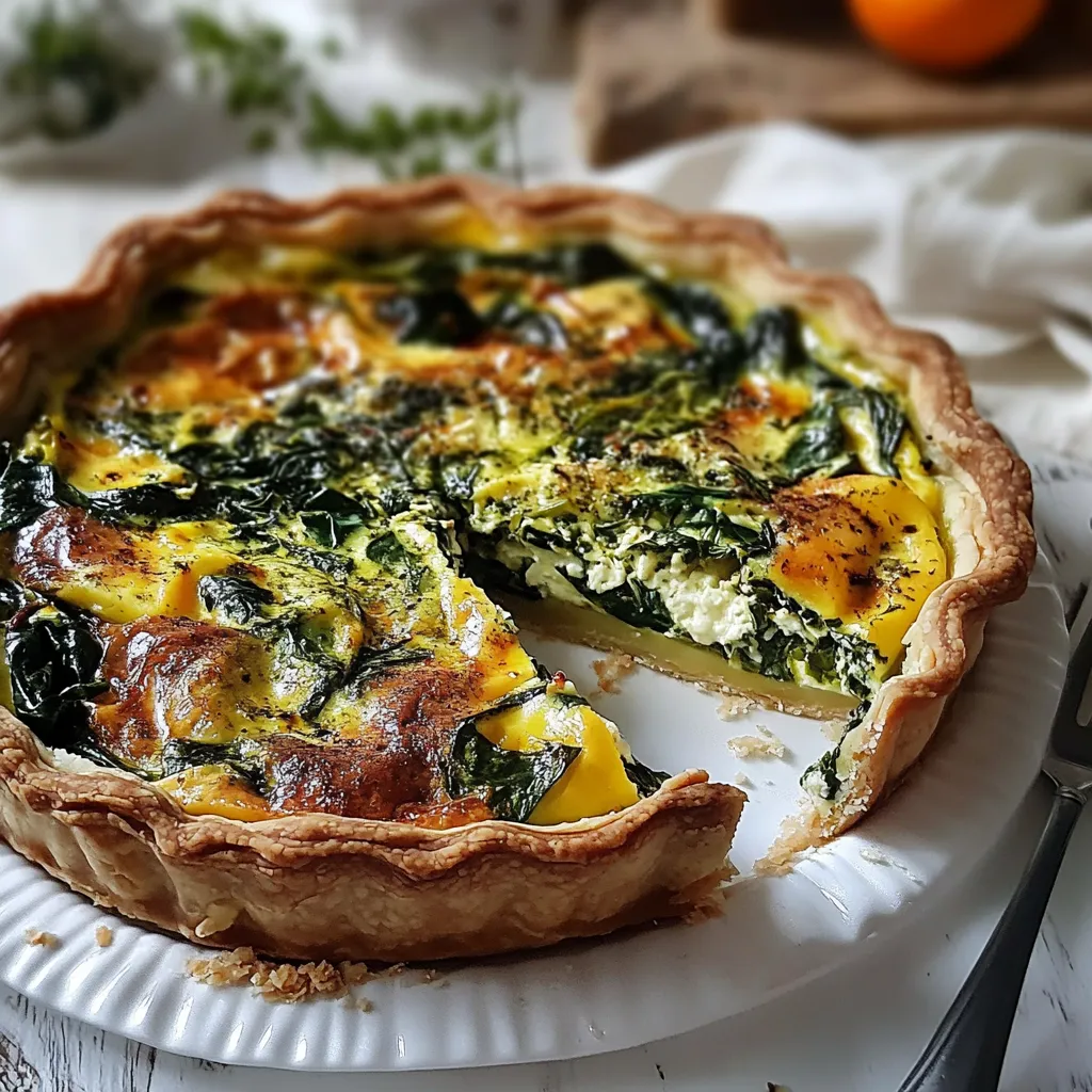 Cheese Spinach Quiche