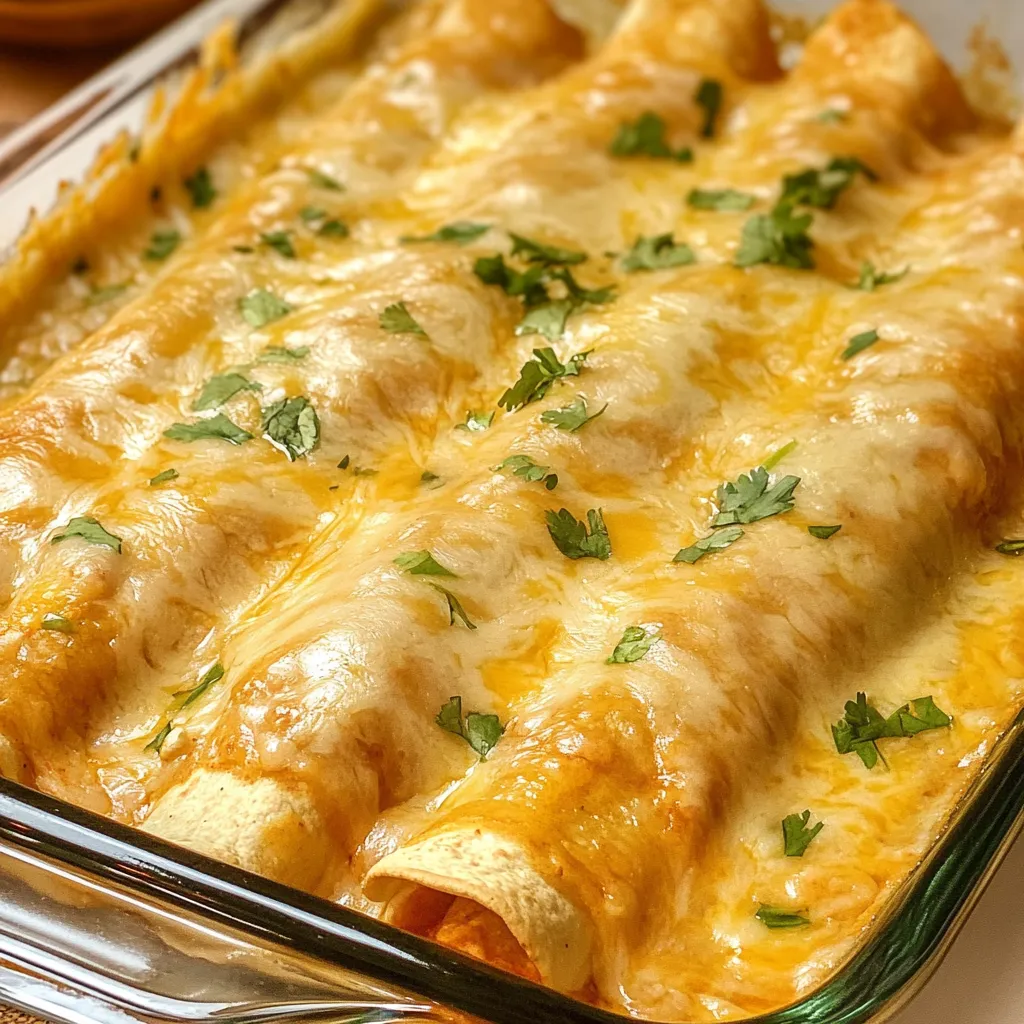 Cheesy Chicken Enchiladas
