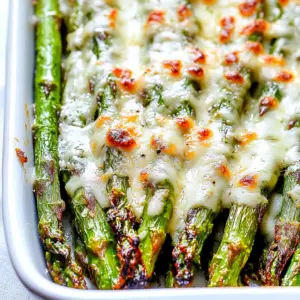 Cheesy Garlic Roasted Asparagus