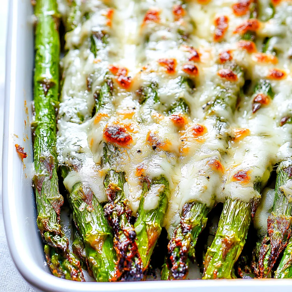 Cheesy Garlic Roasted Asparagus