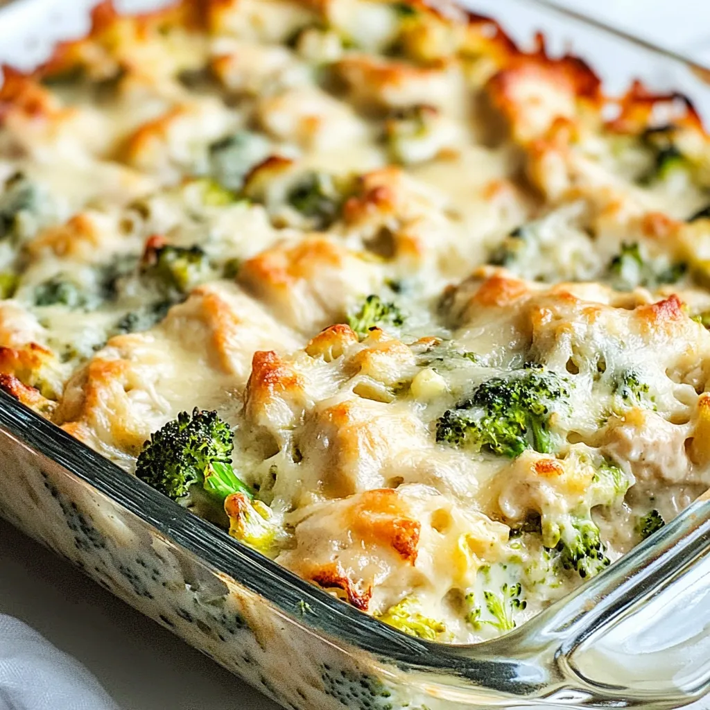 Chicken Broccoli Alfredo Casserole