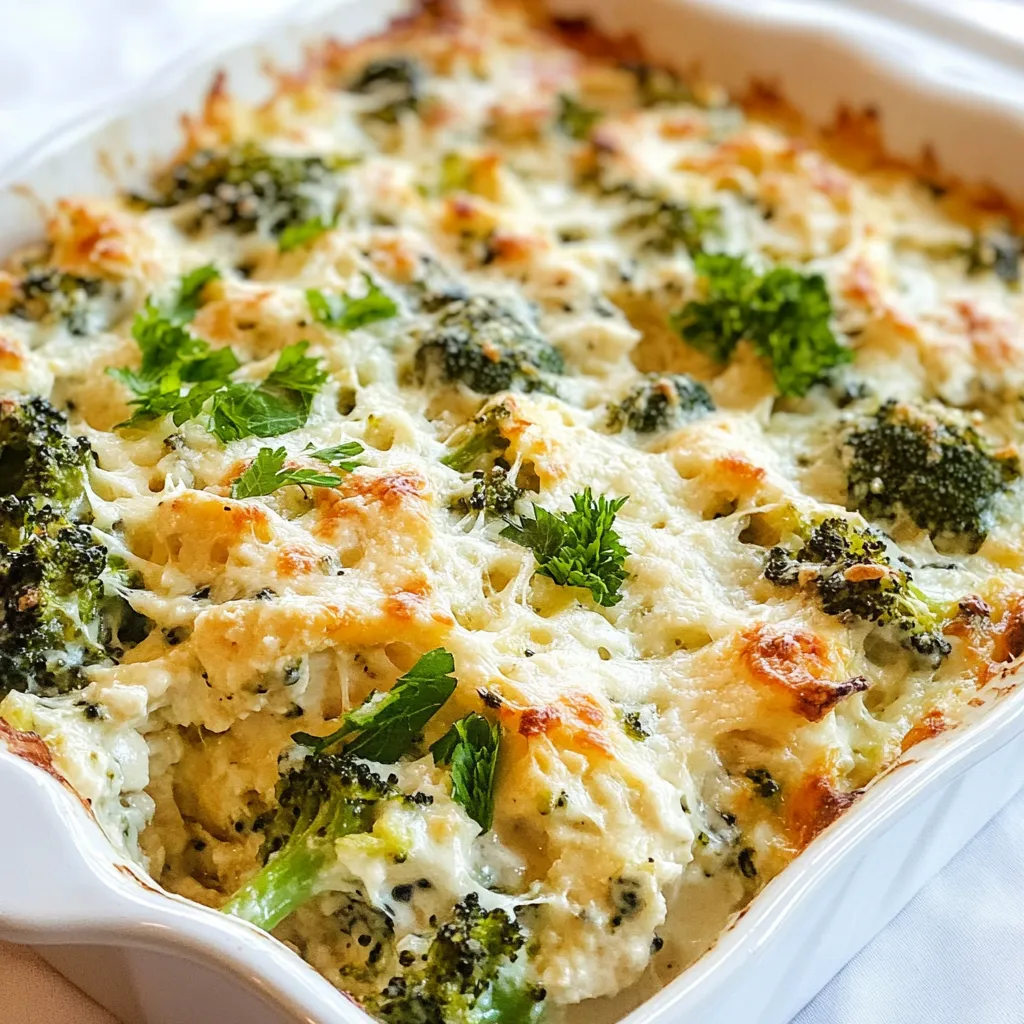 Chicken Broccoli Alfredo Casserole