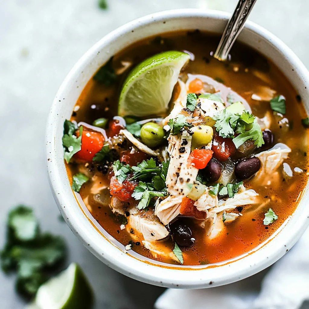 Chicken Fajita Soup