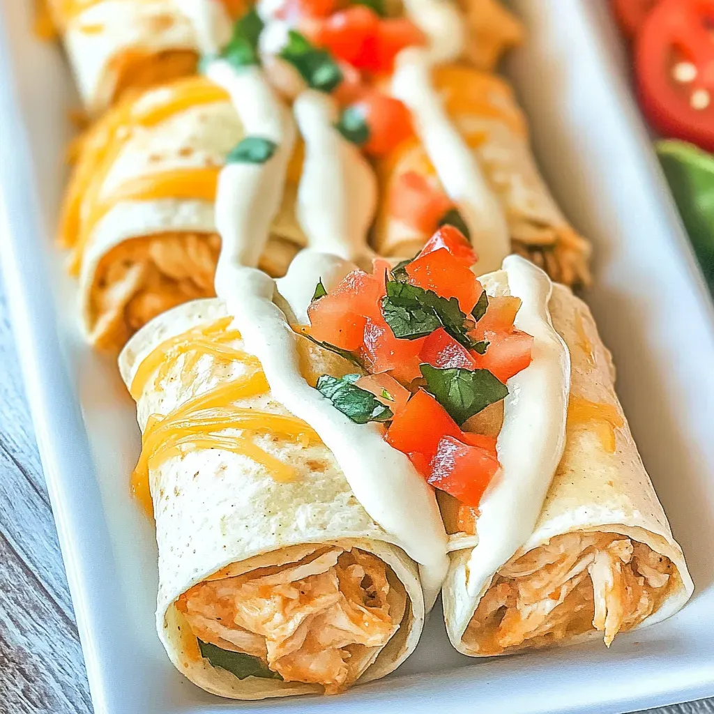 Chicken Salsa Roll Ups