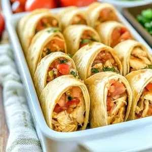 Chicken Salsa Roll Ups