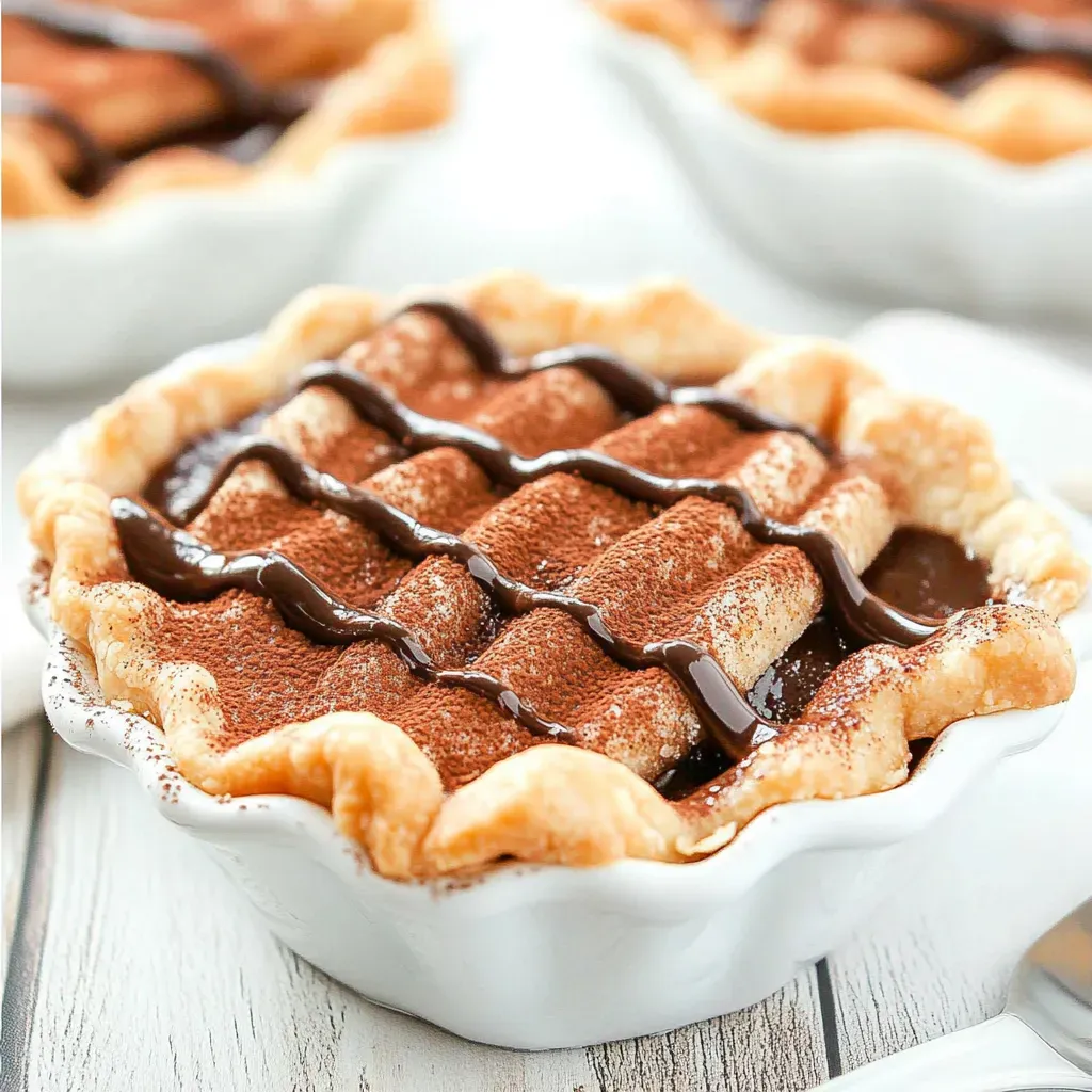 Chocolate Churro Pies