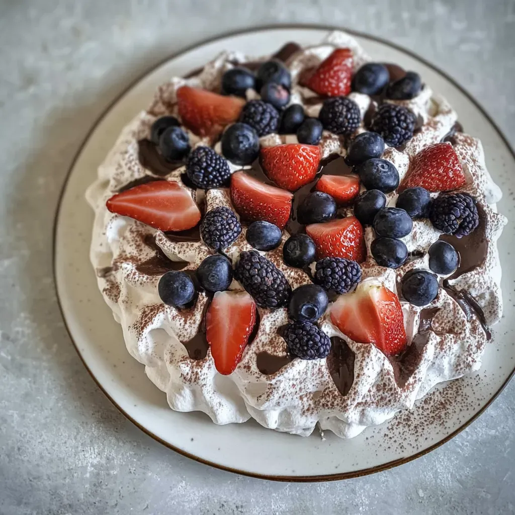 Chocolate Pavlova