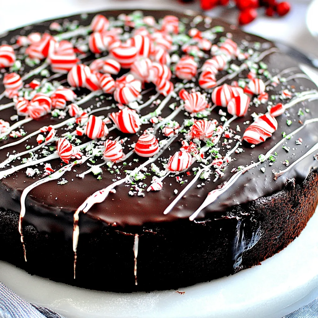 Chocolate Peppermint Cake