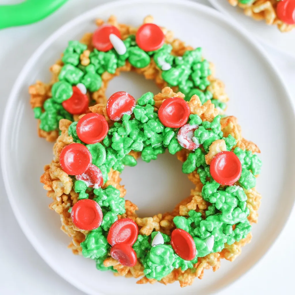 Christmas Cornflake Wreath Cookies