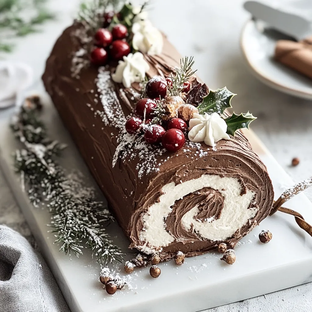 Christmas Yule Log Cake