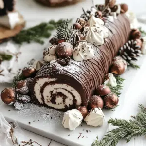 Christmas Yule Log Cake
