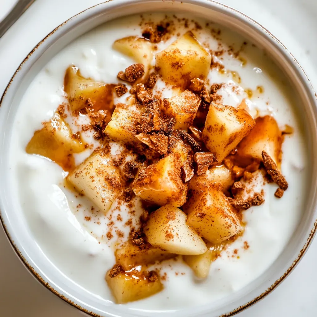 Cinnamon Apple Yogurt Bowls