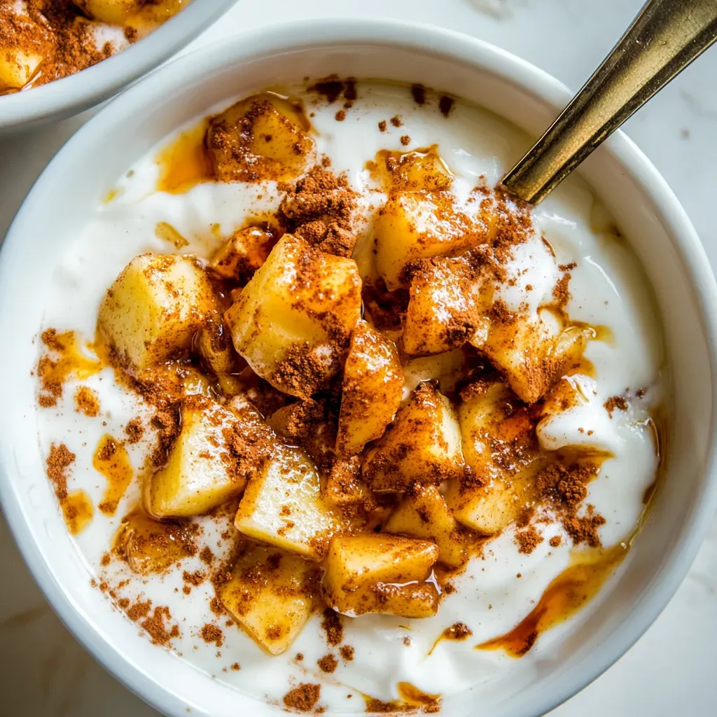 Cinnamon Apple Yogurt Bowls