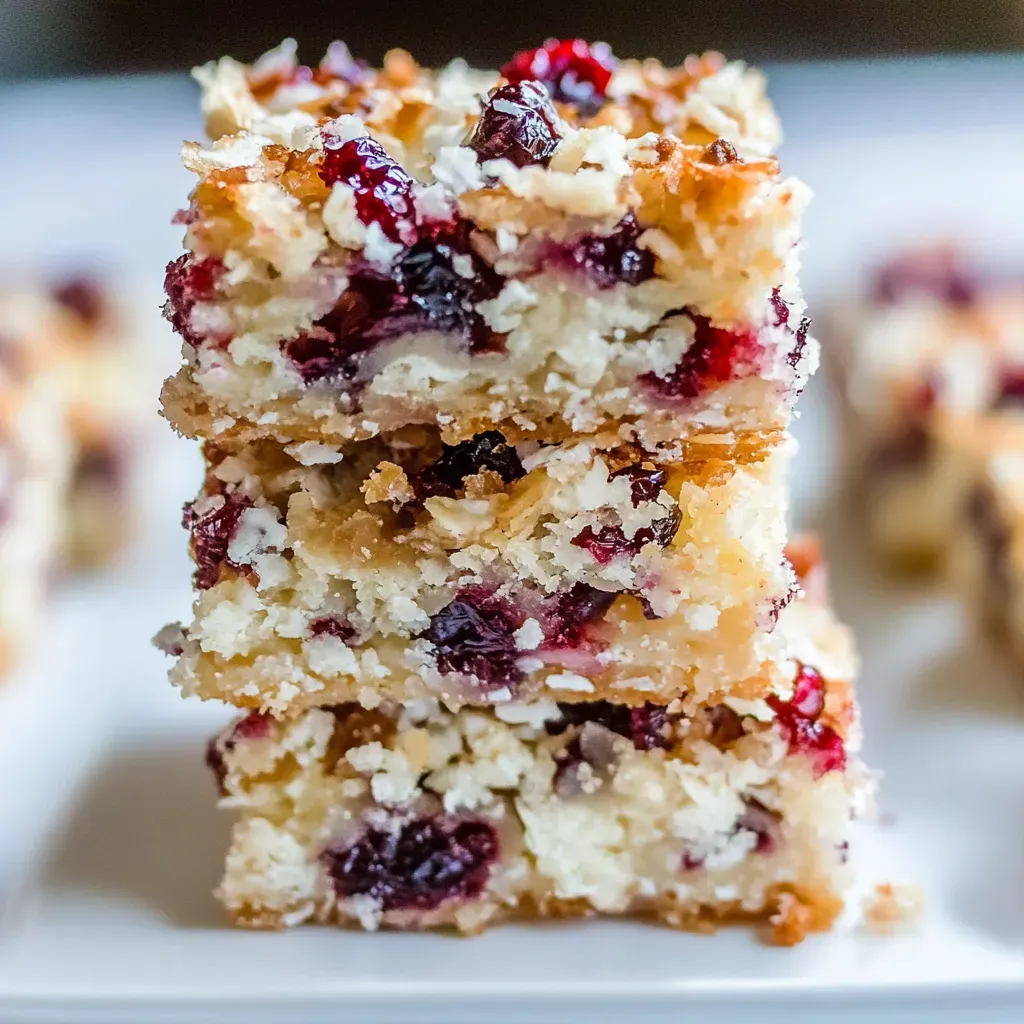 Cranberry Bliss Seven Layer Bars