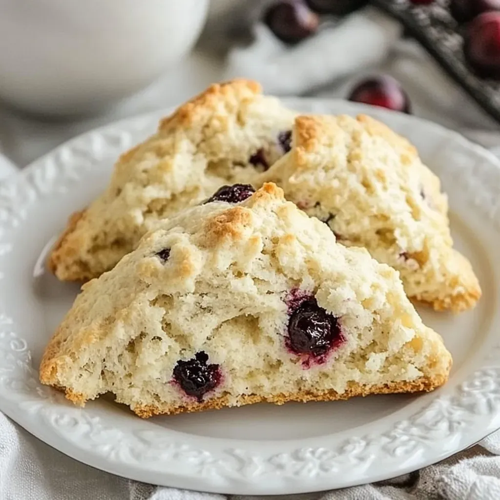 Cranberry Eggnog Scones