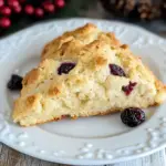 Cranberry Eggnog Scones