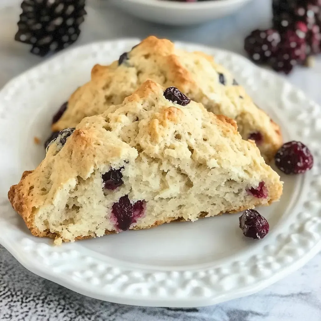 Cranberry Eggnog Scones