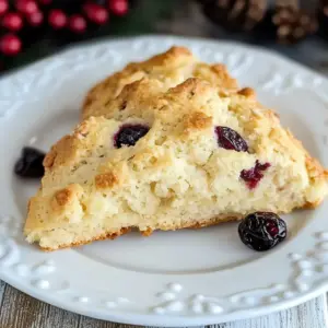 Cranberry Eggnog Scones