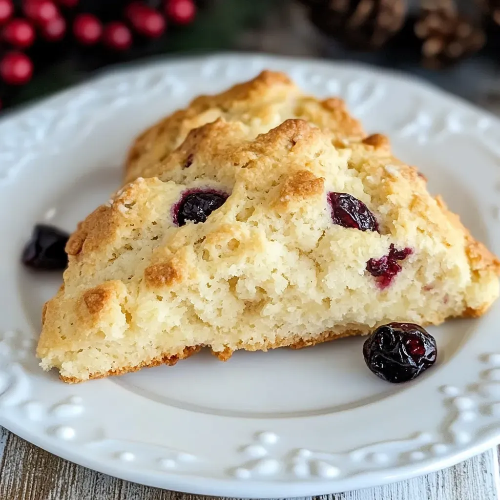 Cranberry Eggnog Scones