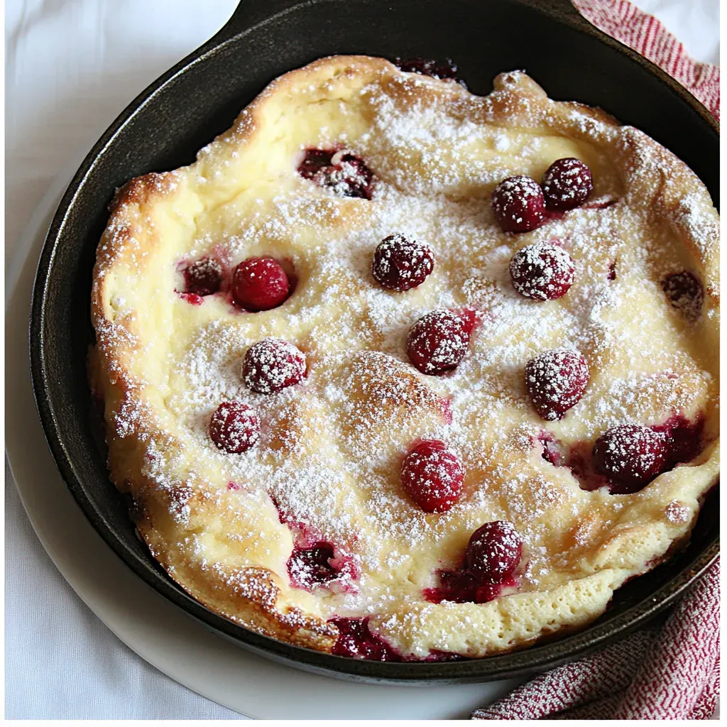 Cranberry Orange Dutch Baby