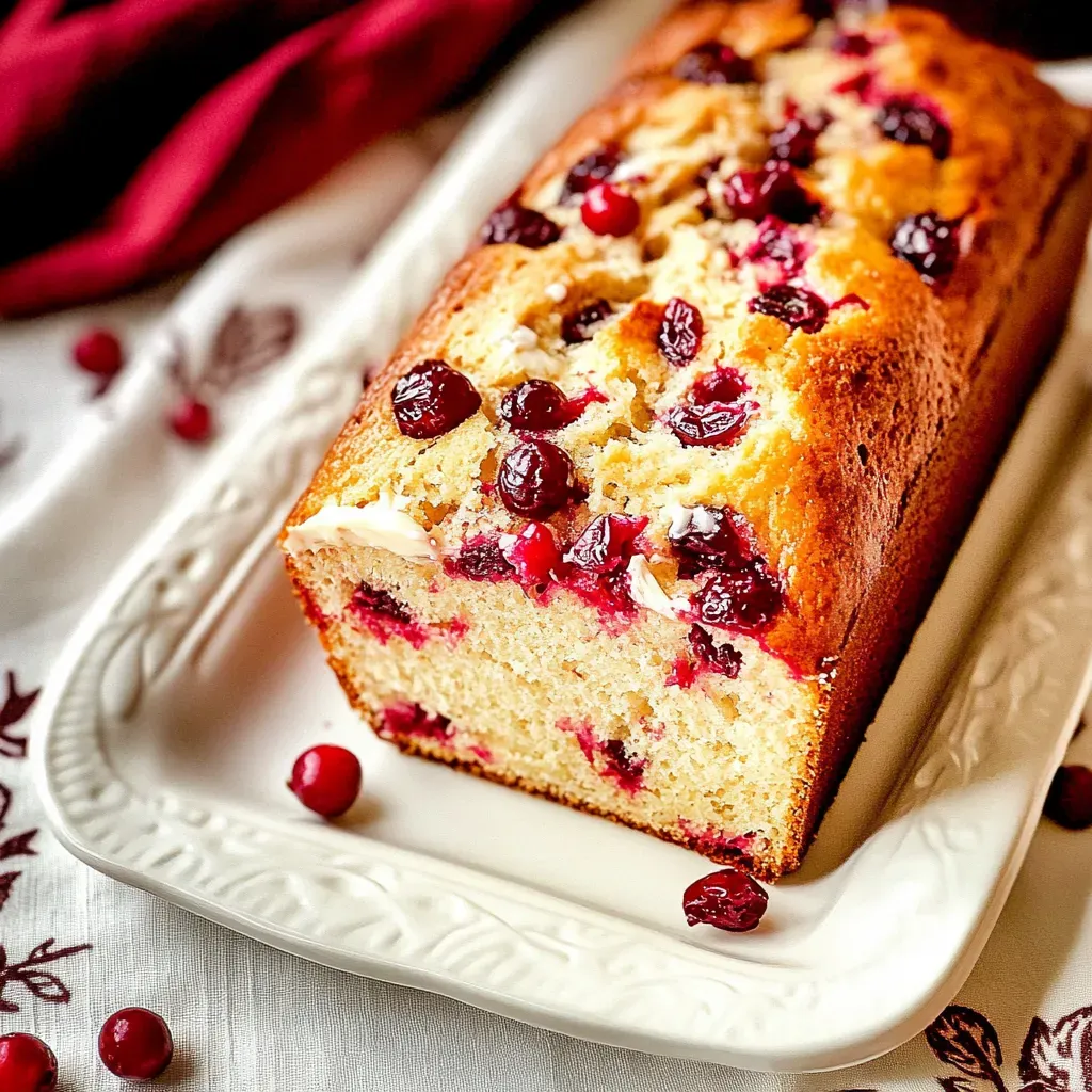 Cream Cheese Cranberry Bread
