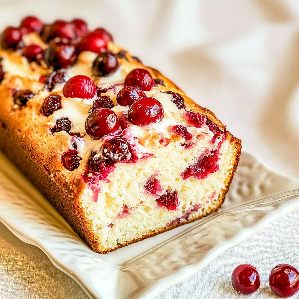 Cream Cheese Cranberry Bread