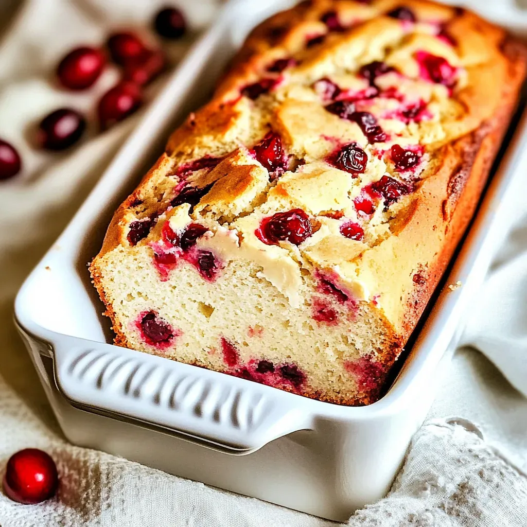 Cream Cheese Cranberry Bread
