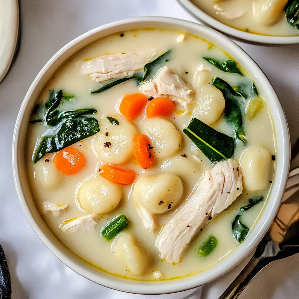 Creamy Chicken Gnocchi Soup