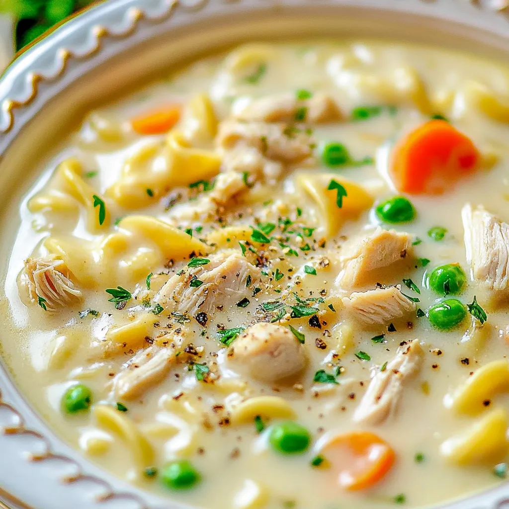 Creamy Chicken Noodle Soup