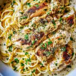 Creamy Lemon Chicken Piccata Fettuccine