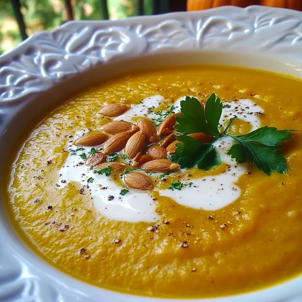 Creamy Roasted Acorn and Pumpkin Soup