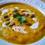 Creamy Roasted Acorn and Pumpkin Soup